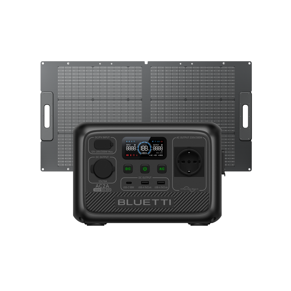 BLUETTI AC2A Estación de energía portátil | 300 W 204 Wh (Amazon)