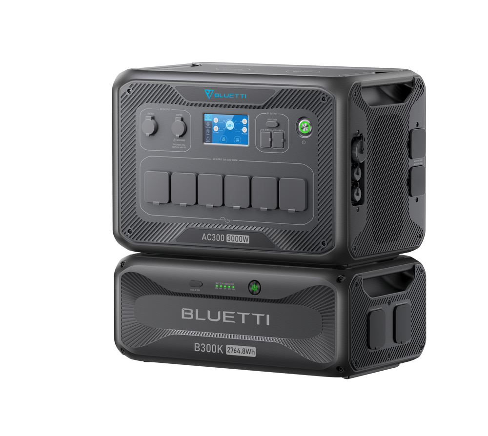 BLUETTI AC300+B300K+200 W Solar | 3.000 W 2.764,8 Wh | 200 W Energía solar