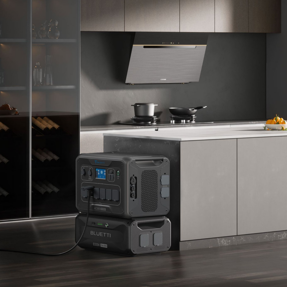 BLUETTI AC300+B300K+200 W Solar | 3.000 W 2.764,8 Wh | 200 W Energía solar