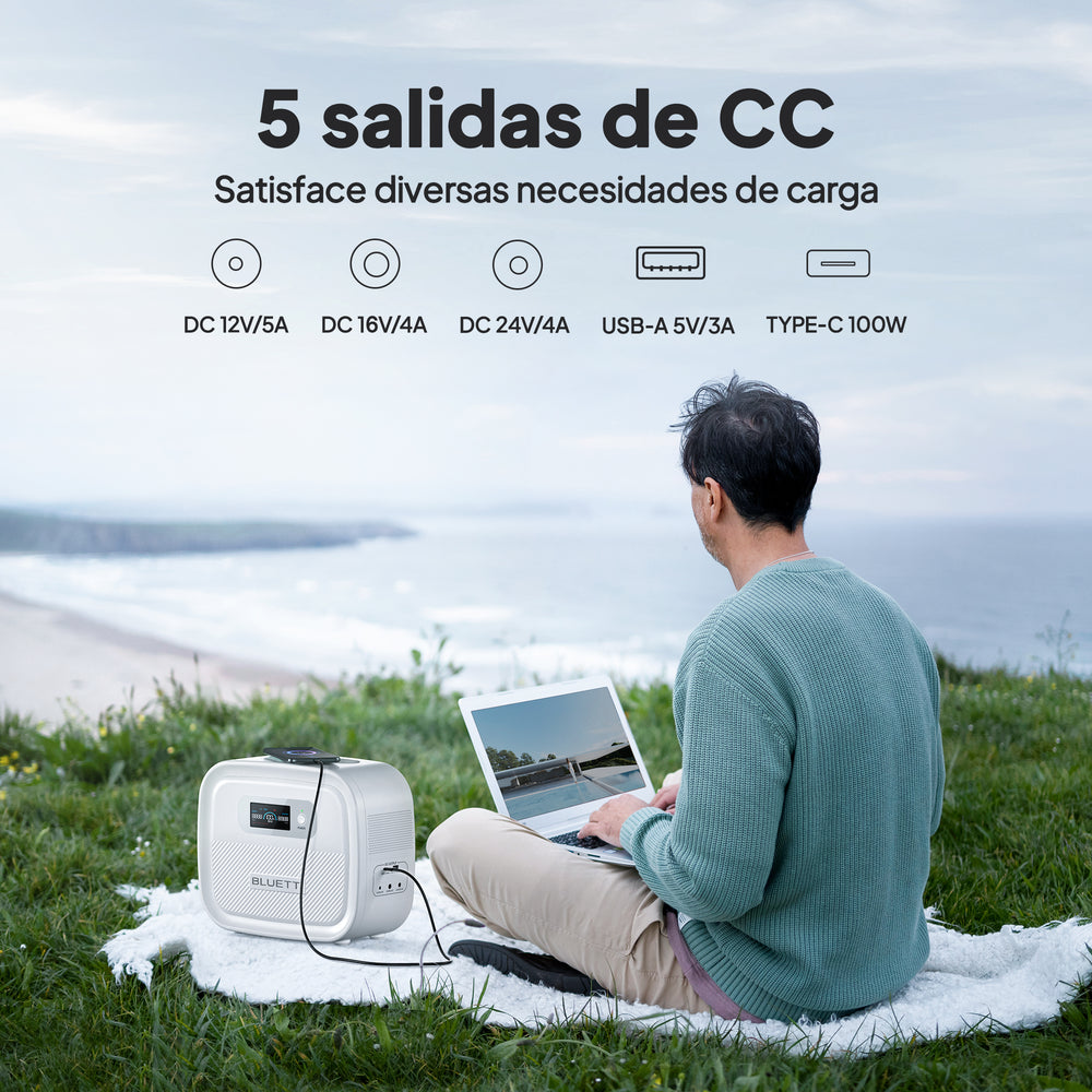 BLUETTI X60 CPAP Banco de energía de 614 Wh para camping/viajes/emergencia