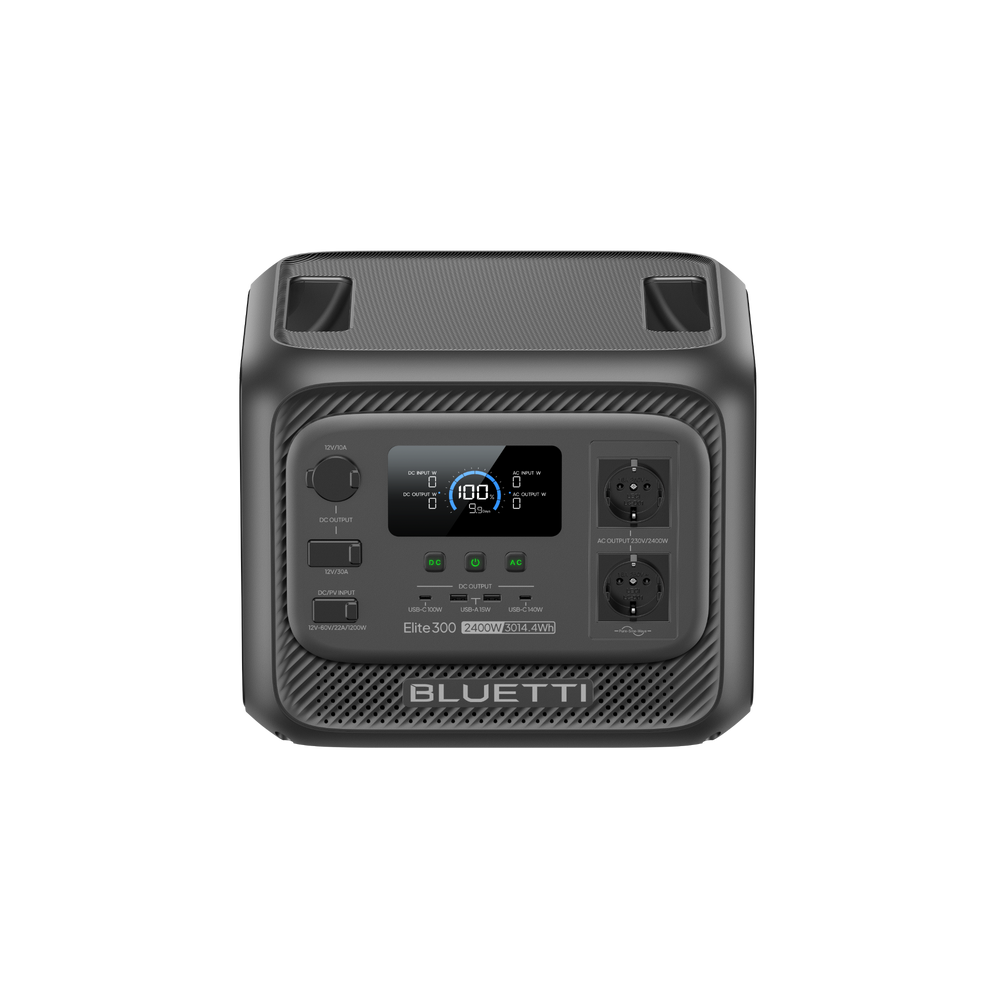 BLUETTI Elite 300 Estación de Energía Portátil | 2.400 W, 3.014,4 Wh