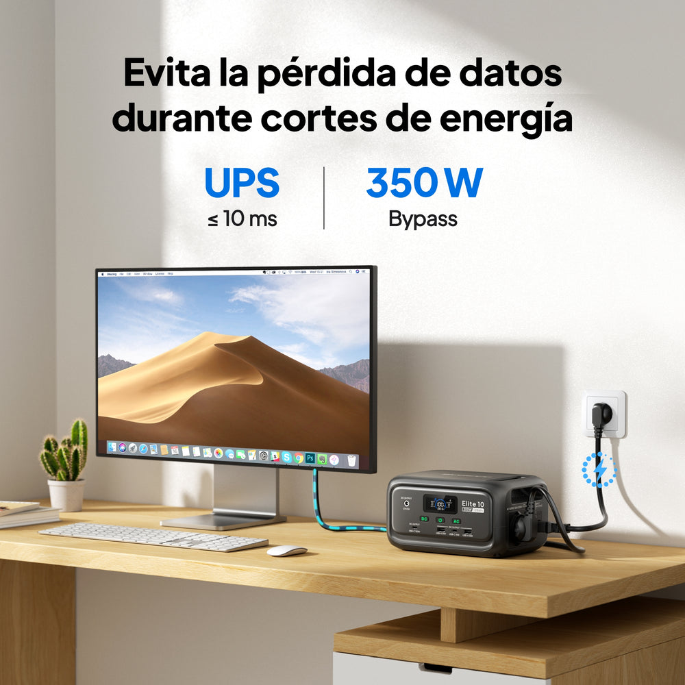 BLUETTI Elite 10 Mini Estación de energía portátil | 200 W 128 Wh