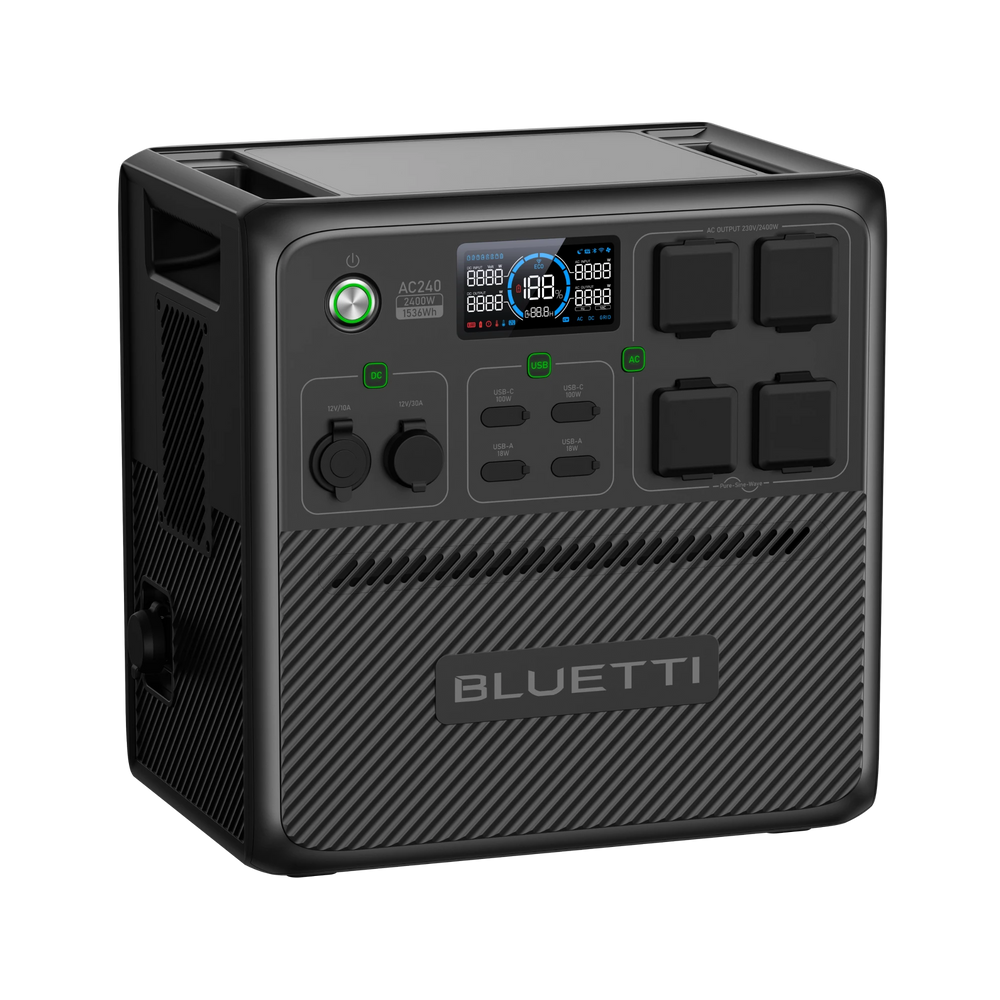 BLUETTI AC240 Estación de energía portátil | 2.400 W 1.536 Wh