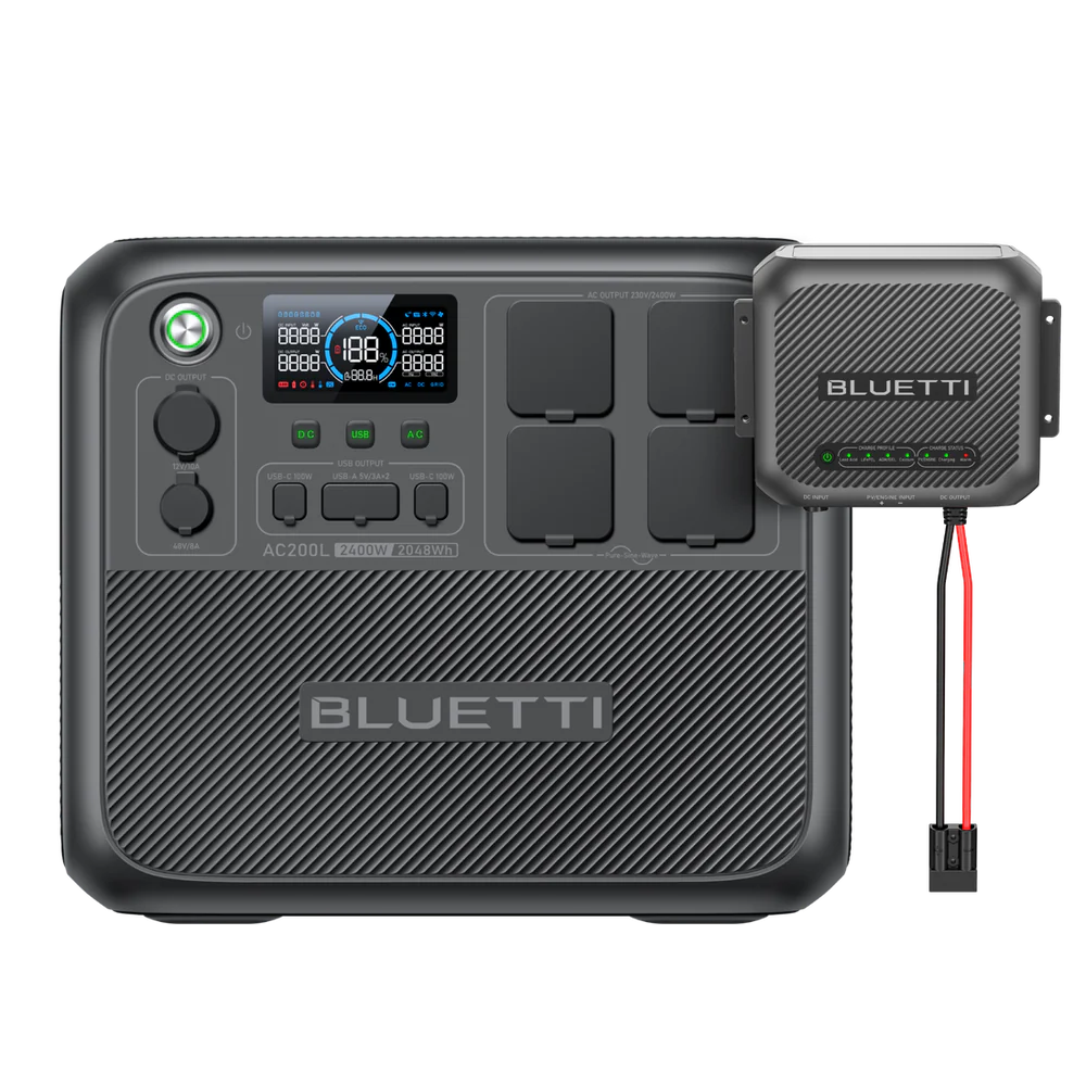 BLUETTI AC200L+B300K+350 W Solar | 2.400 W 4.812,8 Wh | 350 W Kit Solar