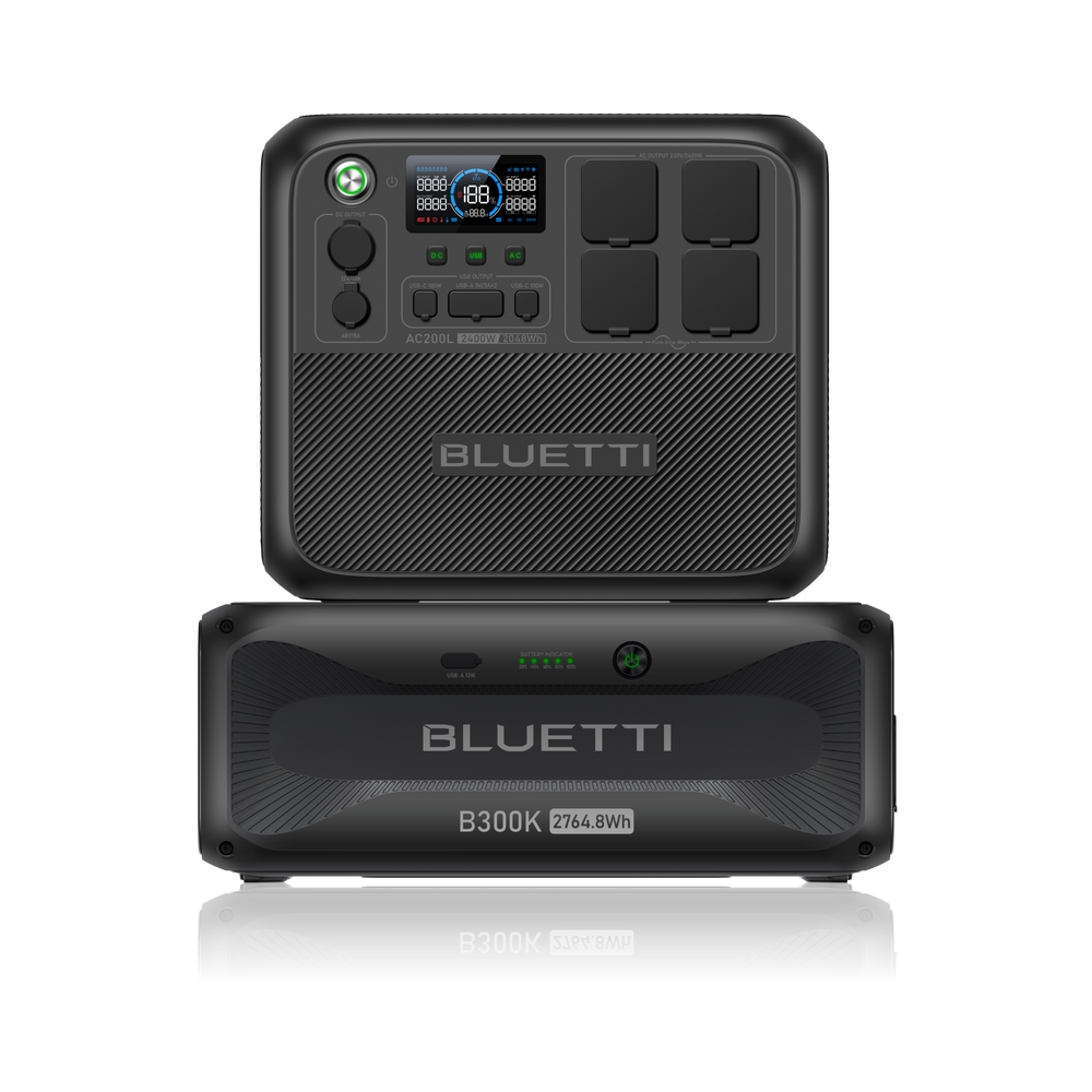 BLUETTI AC200L+B300K Estación de energía expandible | 2.400 W 4.812,8 Wh