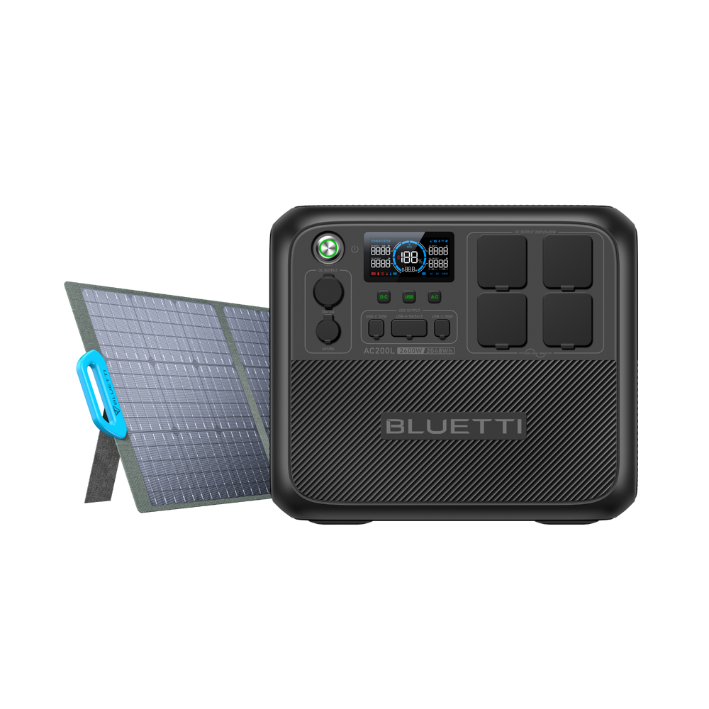 BLUETTI AC200L+B300K+350 W Solar | 2.400 W 4.812,8 Wh | 350 W Kit Solar