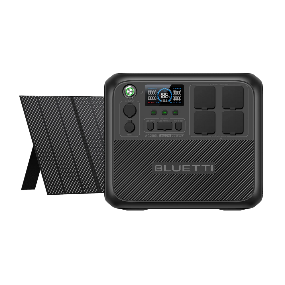 BLUETTI AC200L+B300K+350 W Solar | 2.400 W 4.812,8 Wh | 350 W Kit Solar