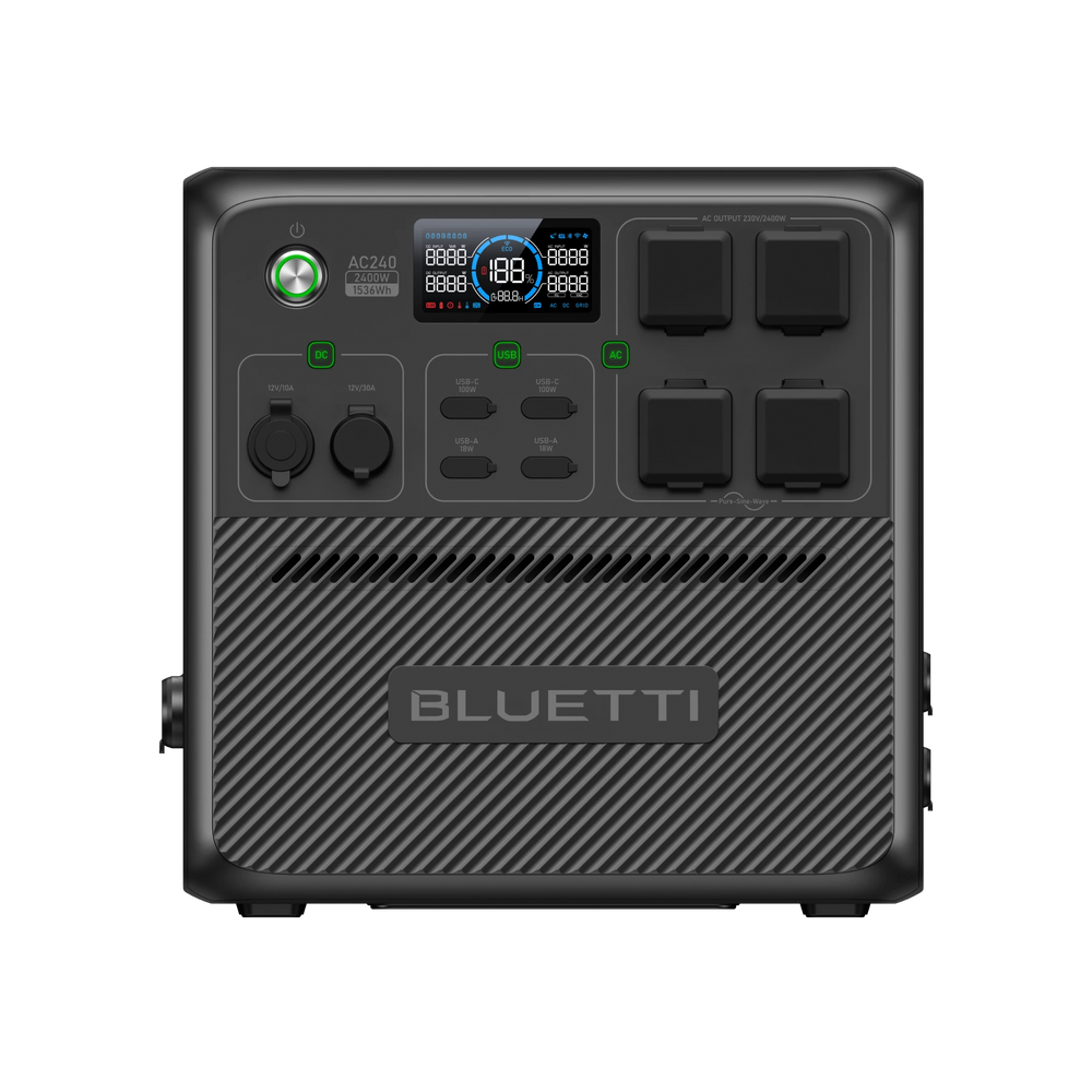 BLUETTI AC240 Estación de energía portátil | 2.400 W 1.536 Wh
