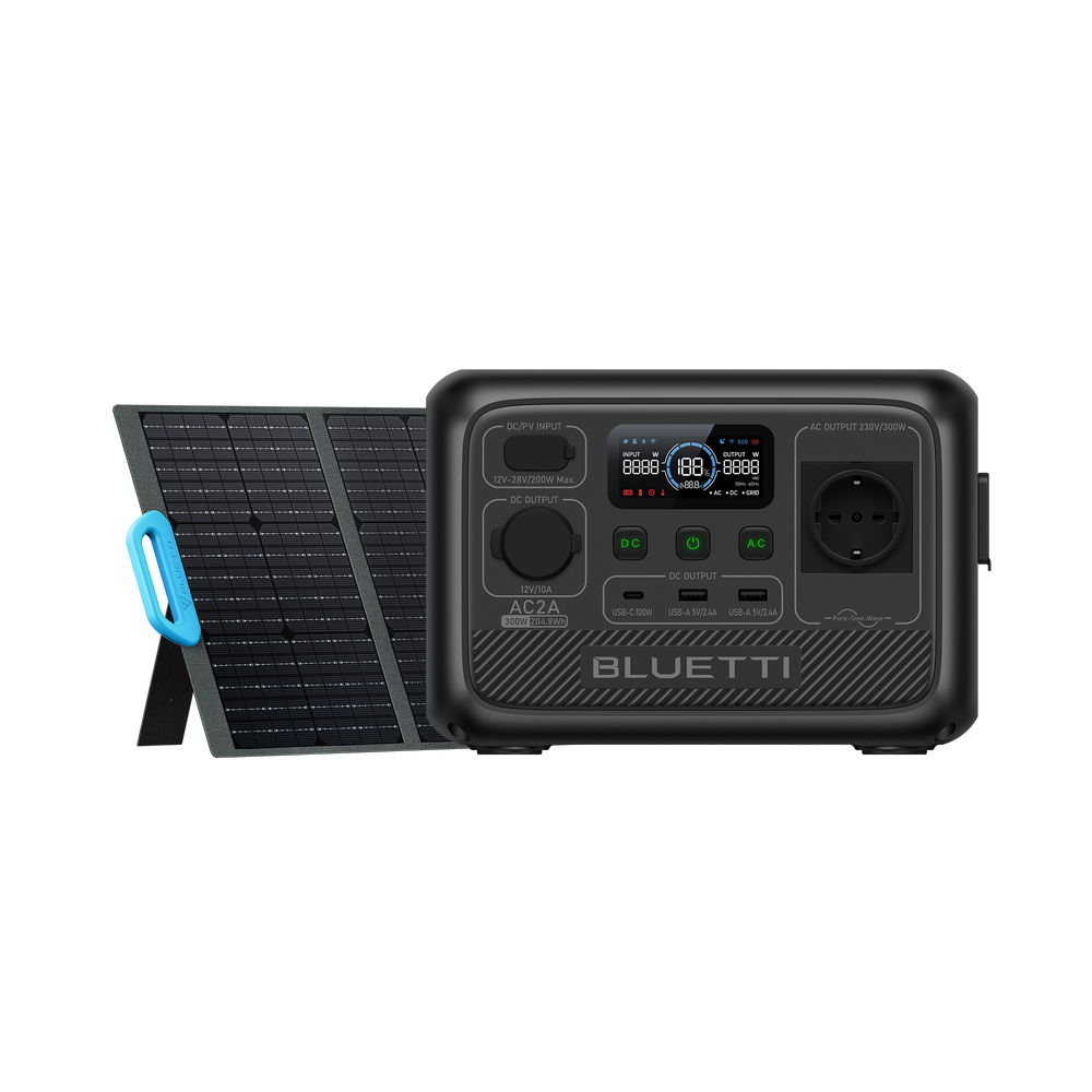 BLUETTI AC2A Estación de energía portátil | 300 W 204 Wh (Amazon)