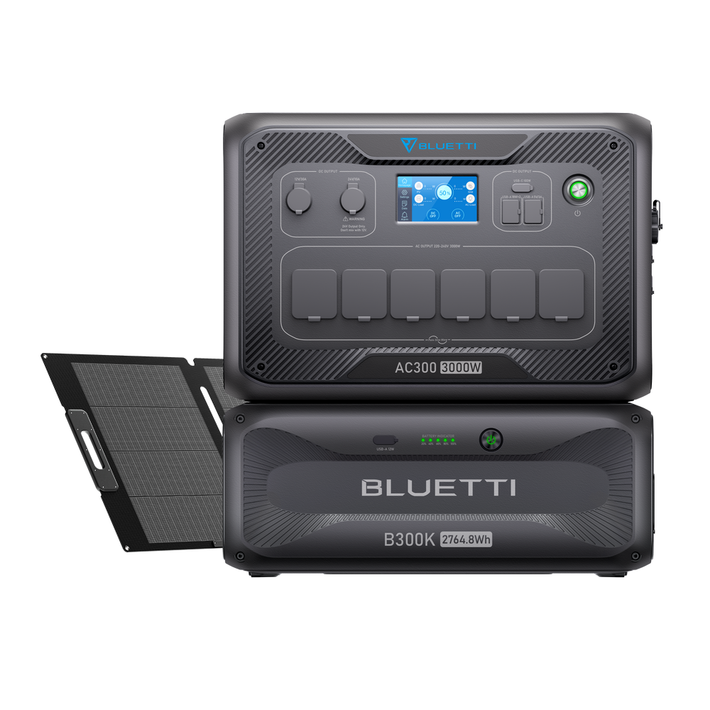BLUETTI AC300+B300K+200 W Solar | 3.000 W 2.764,8 Wh | 200 W Energía solar