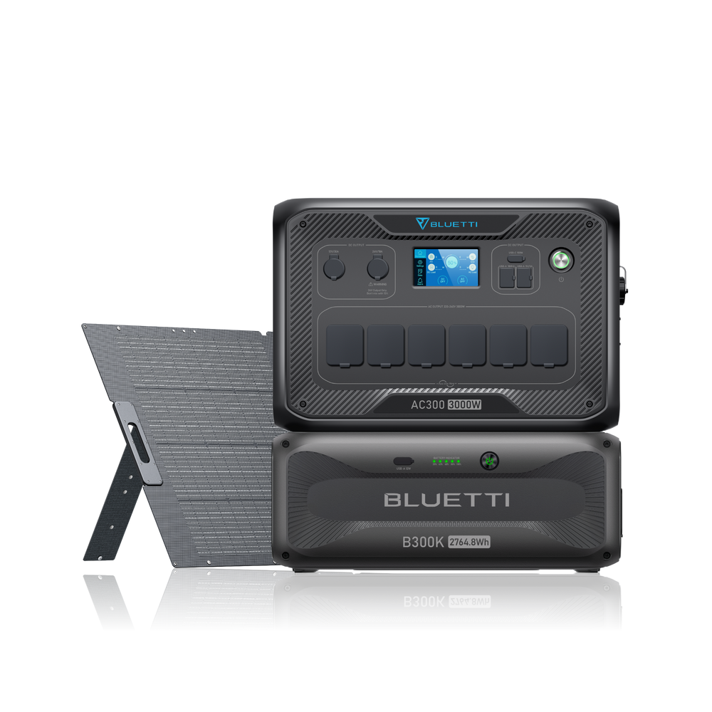 BLUETTI AC300+B300K+350 W Solar | 3.000 W 2.764,8 Wh | 350 W Energía solar
