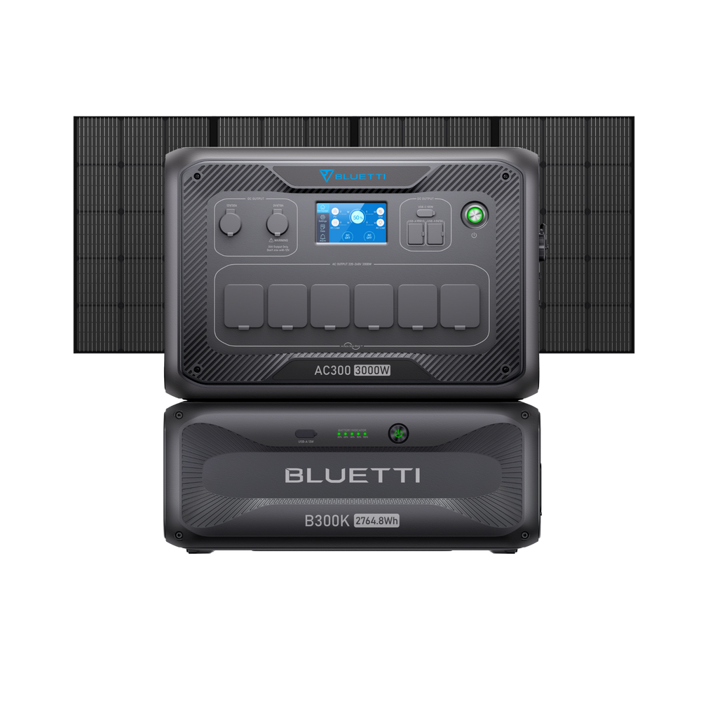 BLUETTI AC200L+B300K+350 W Solar | 2.400 W 4.812,8 Wh | 350 W Kit Solar