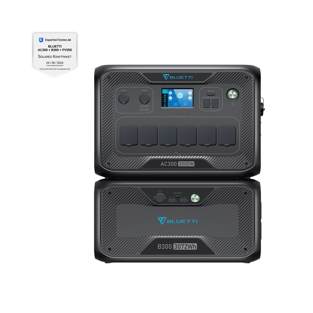BLUETTI AC300+B300 Batería doméstica | 3.000 W 3.072 Wh