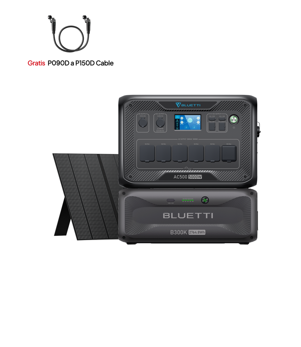 BLUETTI AC500 + B300S Hushållsbatteri | 5 000 W 3 072 Wh