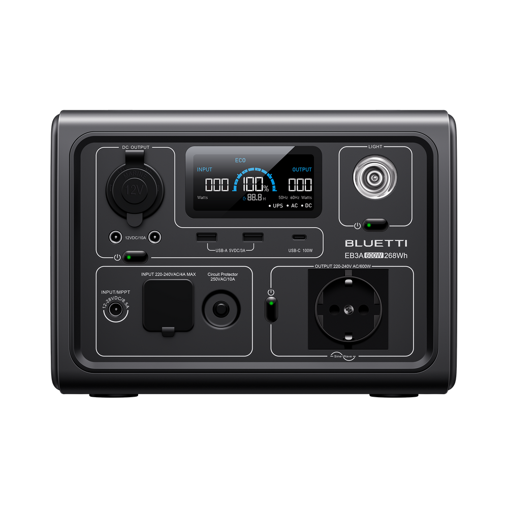 BLUETTI EB3A Estación de energía portátil | 600 W 268 Wh