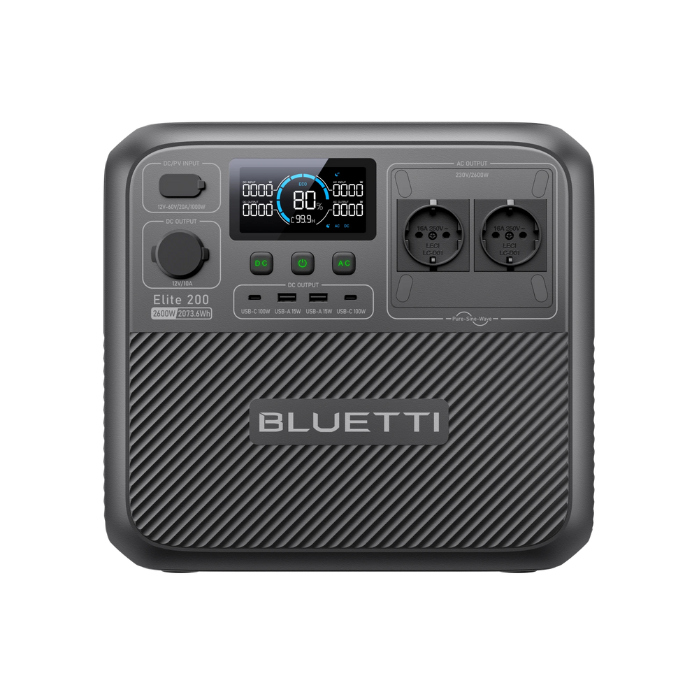 BLUETTI Elite 200 V2 Estación de energía portátil |2.600 W 2.073,6 Wh