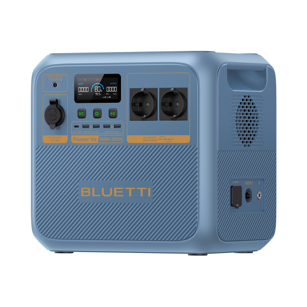 BLUETTI Pionner Na (Sodium-ion) Estación de Energía Portátil | 1.500 W 900 Wh