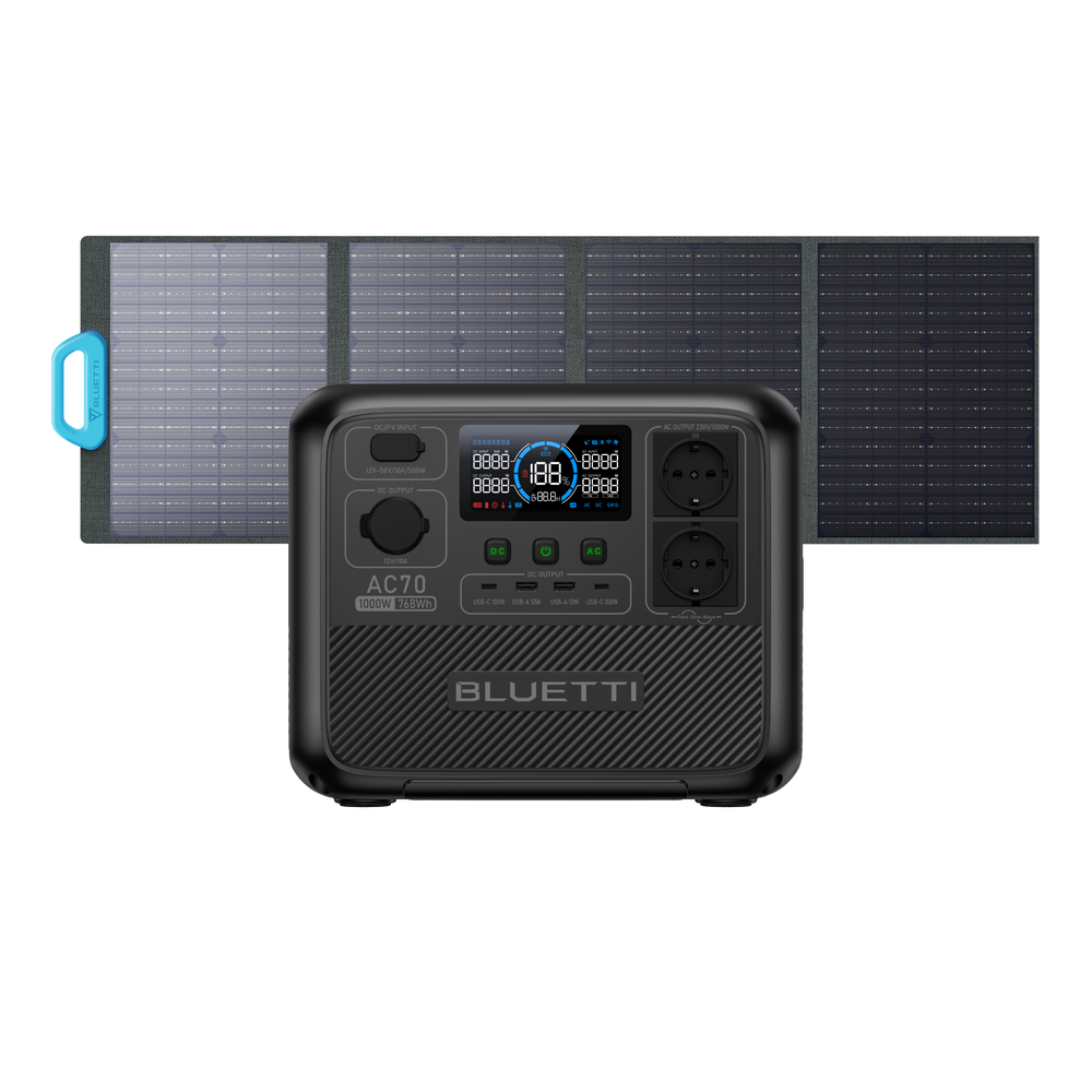 BLUETTI AC70 Estación de energía portátil | 1.000 W 768 Wh