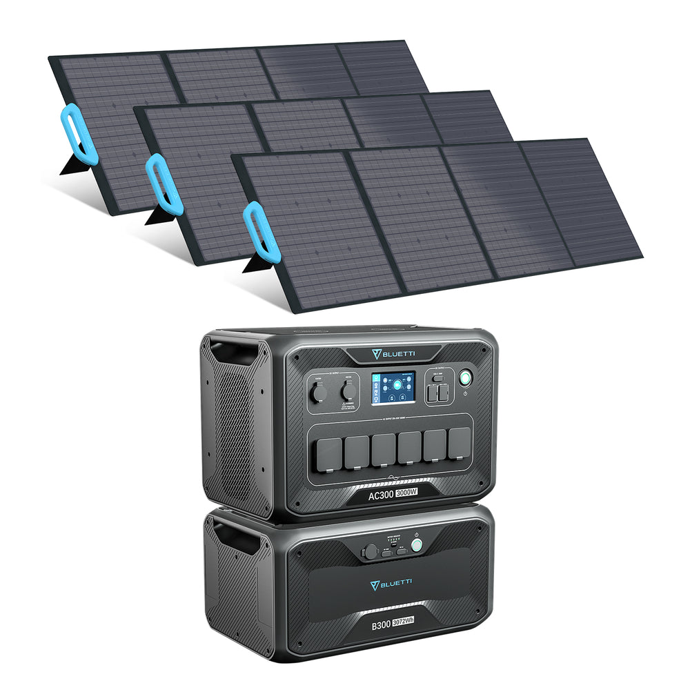 BLUETTI AC300 + B300 + PV350 Generador solar kit