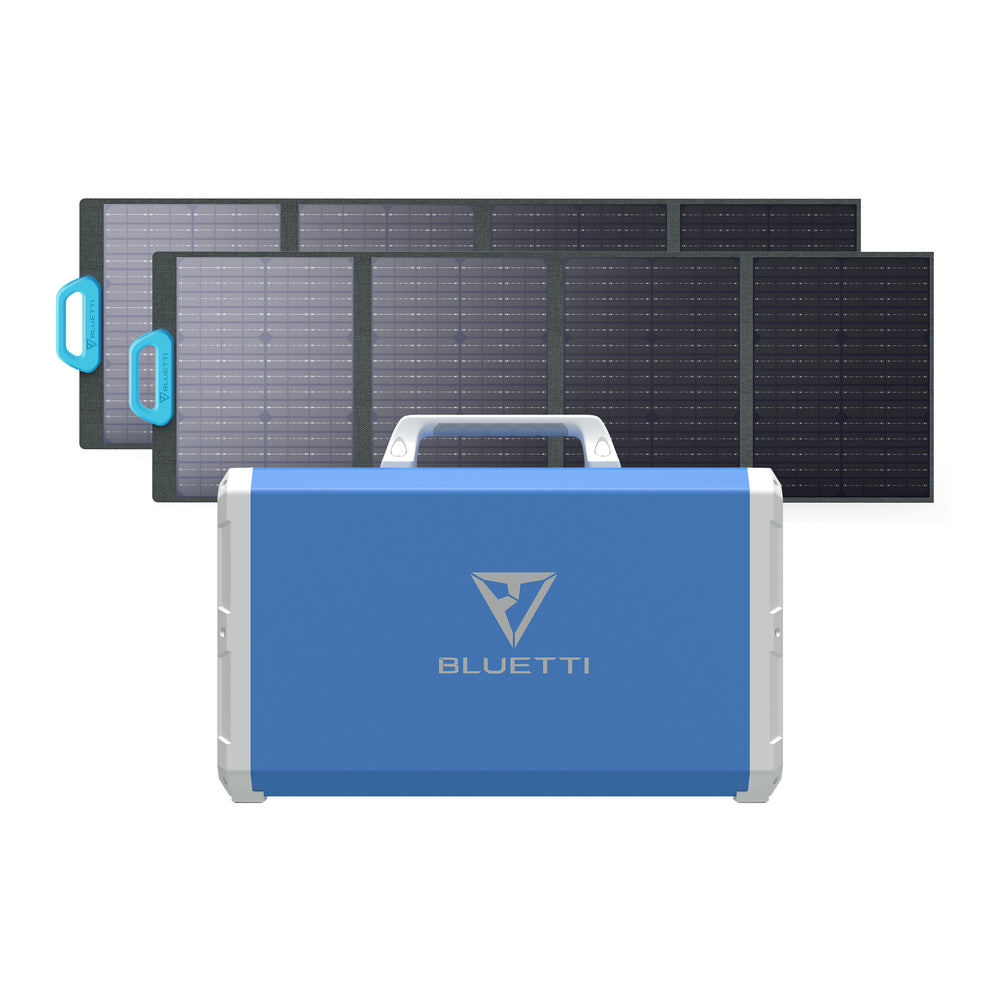 BLUETTI EB240 Estación de energía solar - 1.000 W | 2.400 Wh