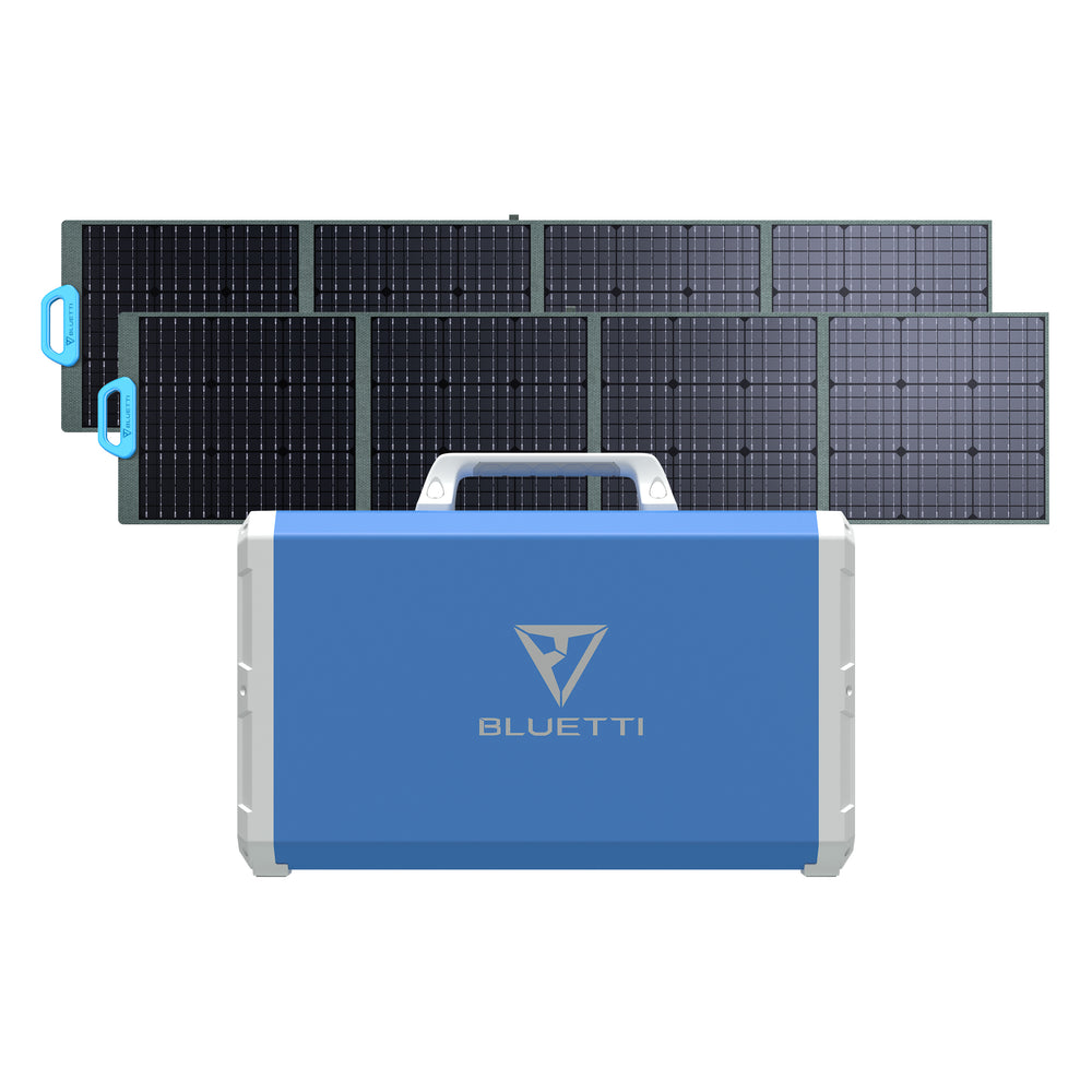 BLUETTI EB240 Estación de energía solar - 1.000 W | 2.400 Wh
