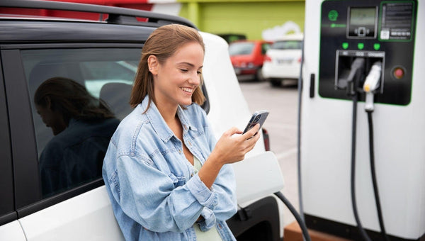 Electrolinera para cargar coche eléctrico