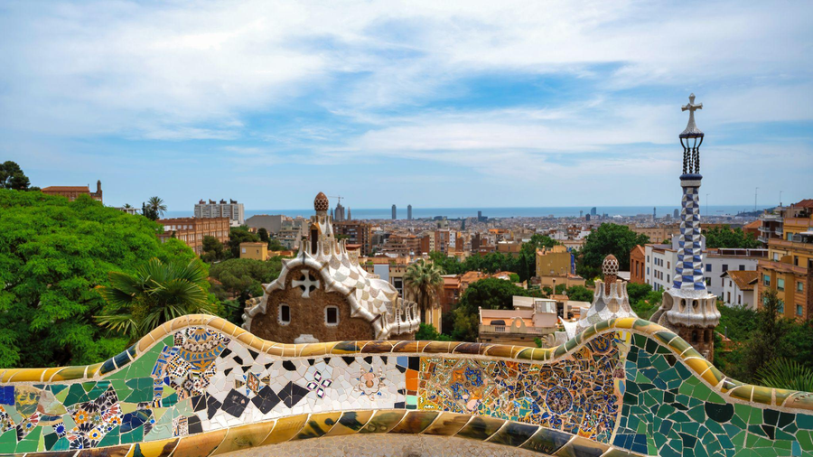 Vista de Barcelona desde el Parc Güell