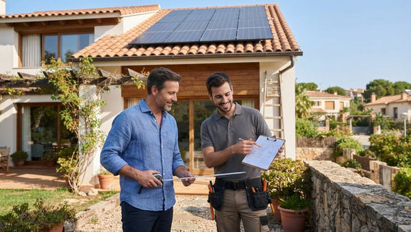 Consulta de medidas de placas solares en el tejado