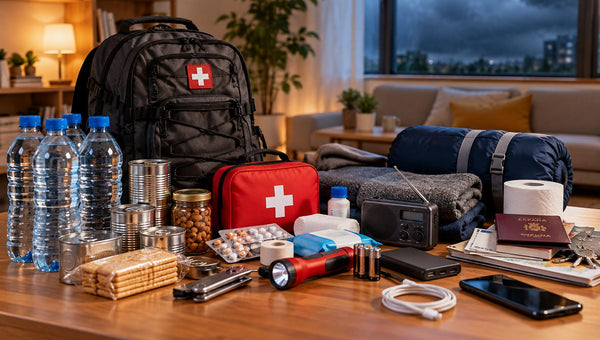 Kit de emergencia para catástrofes con suministros esenciales para 72 horas