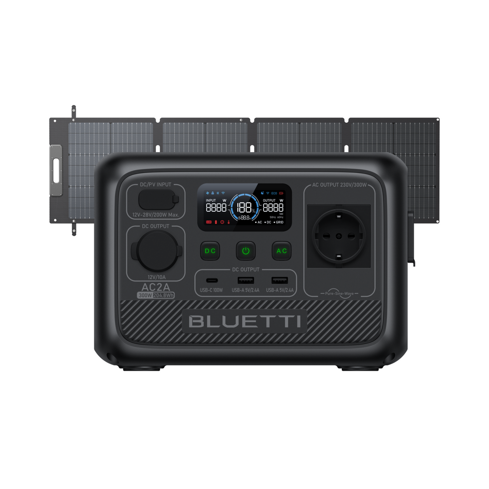 BLUETTI AC2A Estación de energía portátil | 300 W 204 Wh (Amazon)