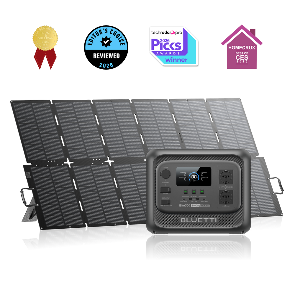 BLUETTI Elite 300 Estación de Energía Portátil | 2.400 W, 3.014,4 Wh