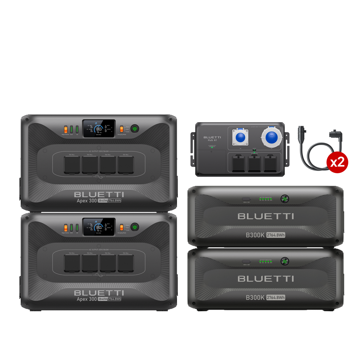 2*Apex 300+2*B300K+Hub A1