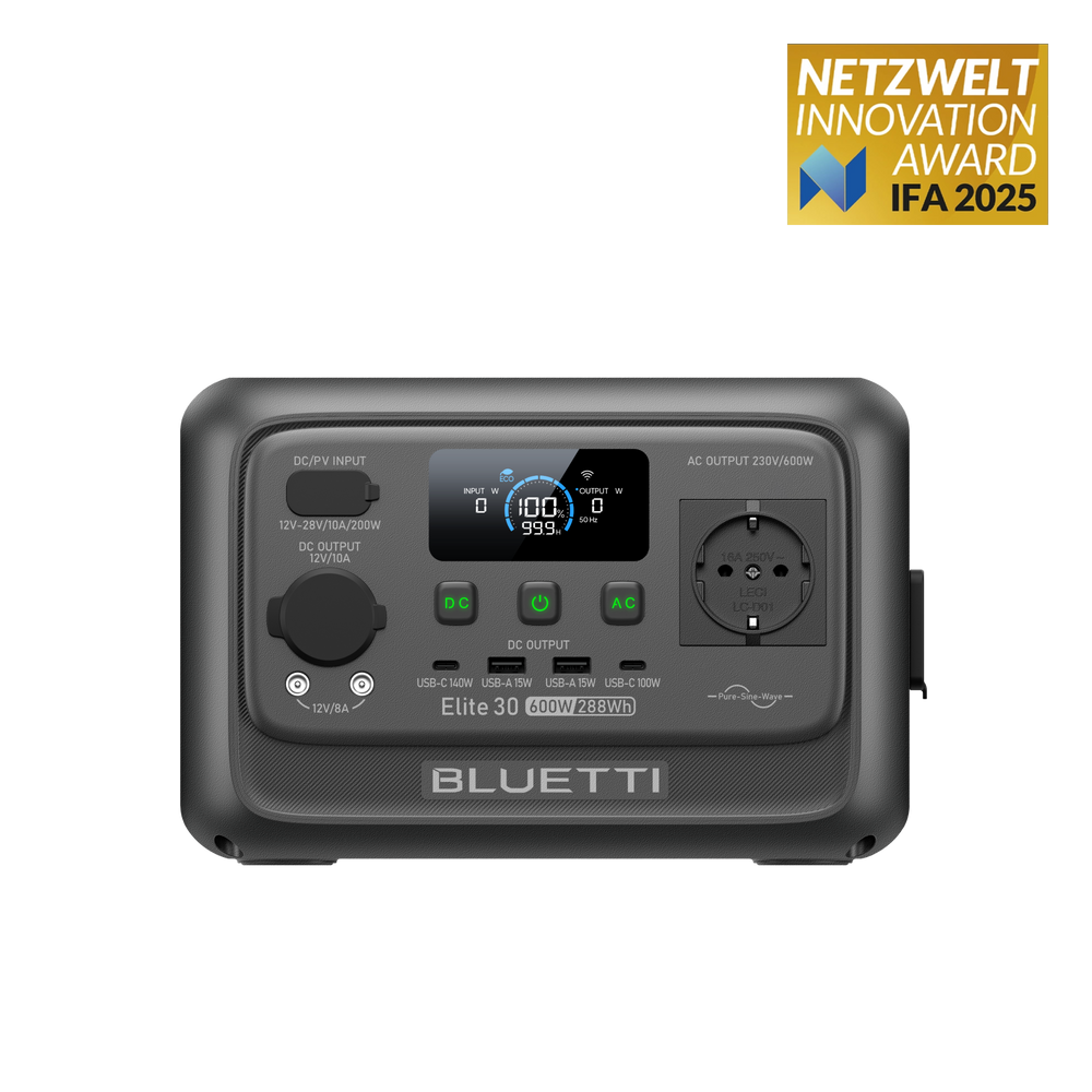 BLUETTI Elite 30 V2 Estación de energía portátil | 600 W 288 Wh