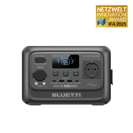 BLUETTI Elite 30 V2 Estación de energía portátil | 600 W 288 Wh