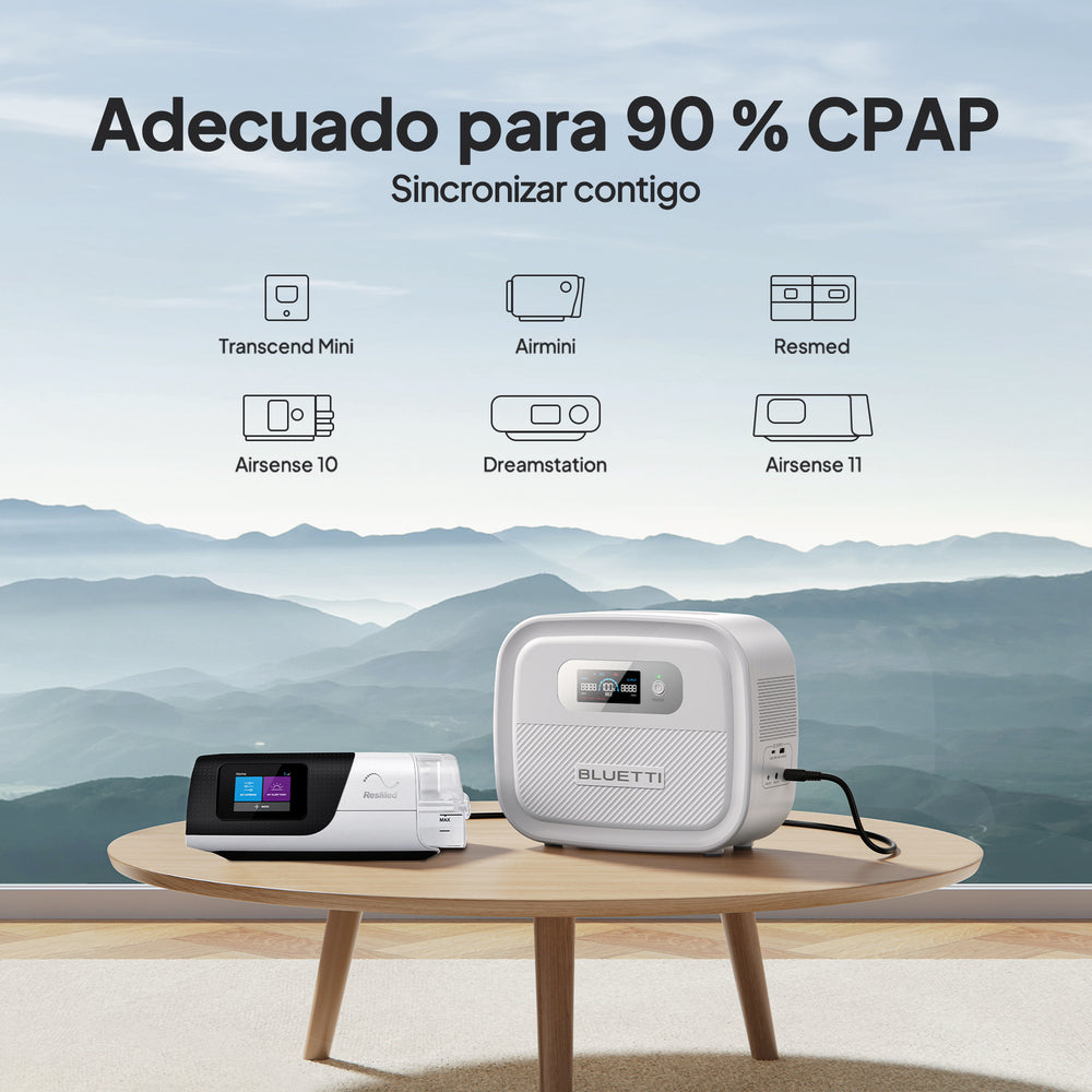 BLUETTI X60 CPAP Banco de energía de 614 Wh para camping/viajes/emergencia