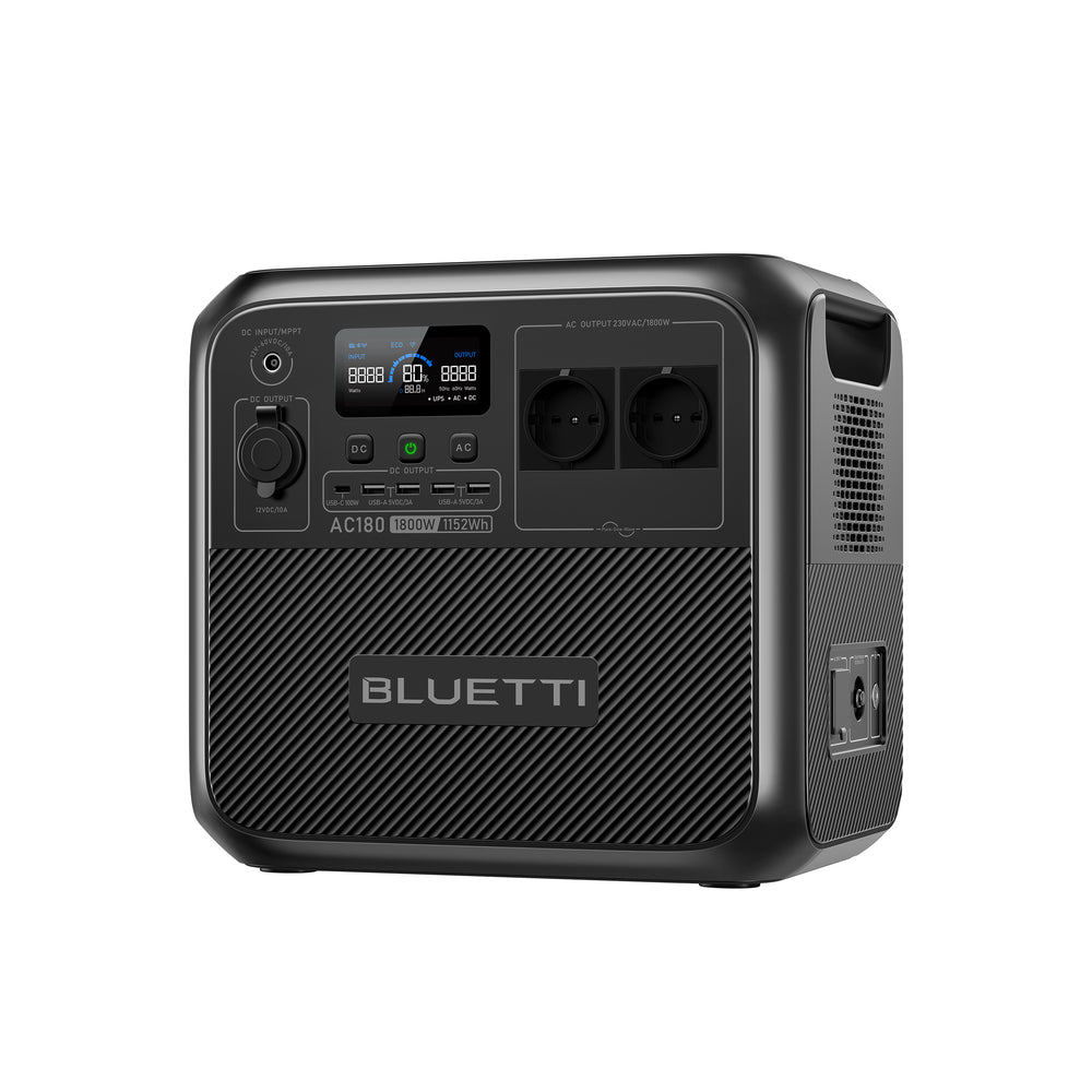 Central Elétrica Portátil BLUETTI AC180 | 1.800W 1.152Wh