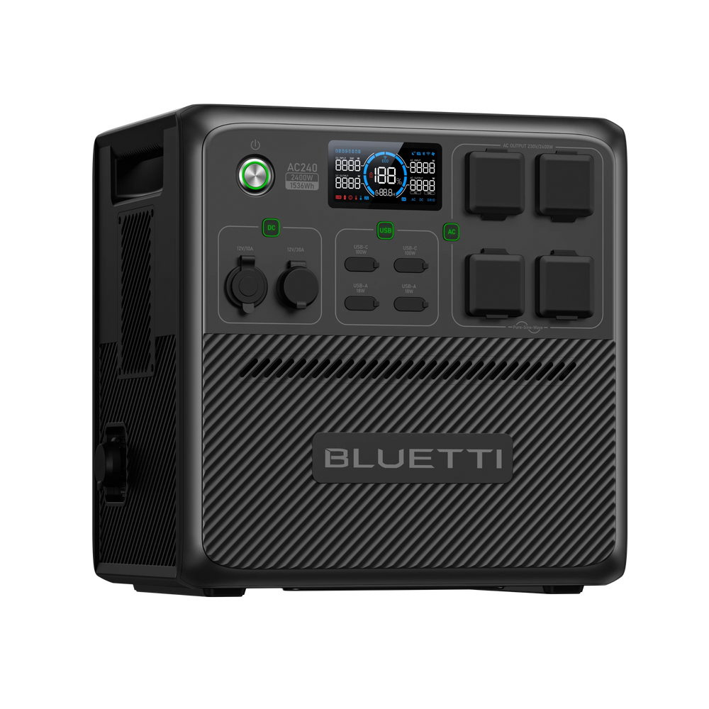 BLUETTI AC240 Estación de energía portátil | 2.400 W 1.536 Wh