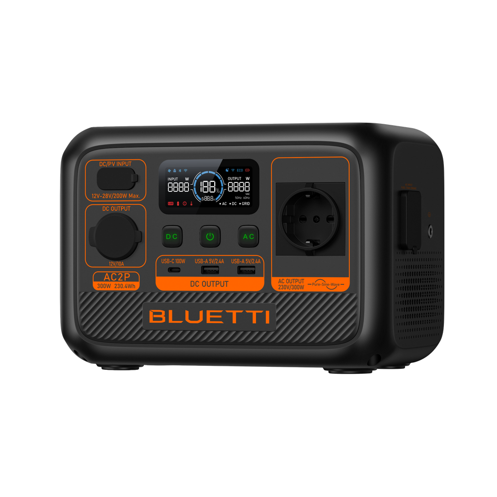 BLUETTI AC2P Estación de energía portátil | 300 W 230 Wh