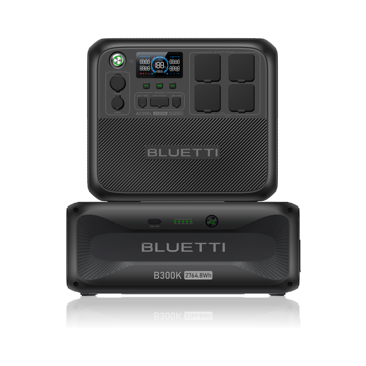 BLUETTI AC200L+B300K Estación de energía expandible | 2.400 W 4.812,8 Wh