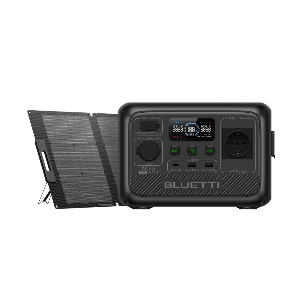 BLUETTI AC2A Estación de energía portátil | 300 W 204 Wh (Amazon)