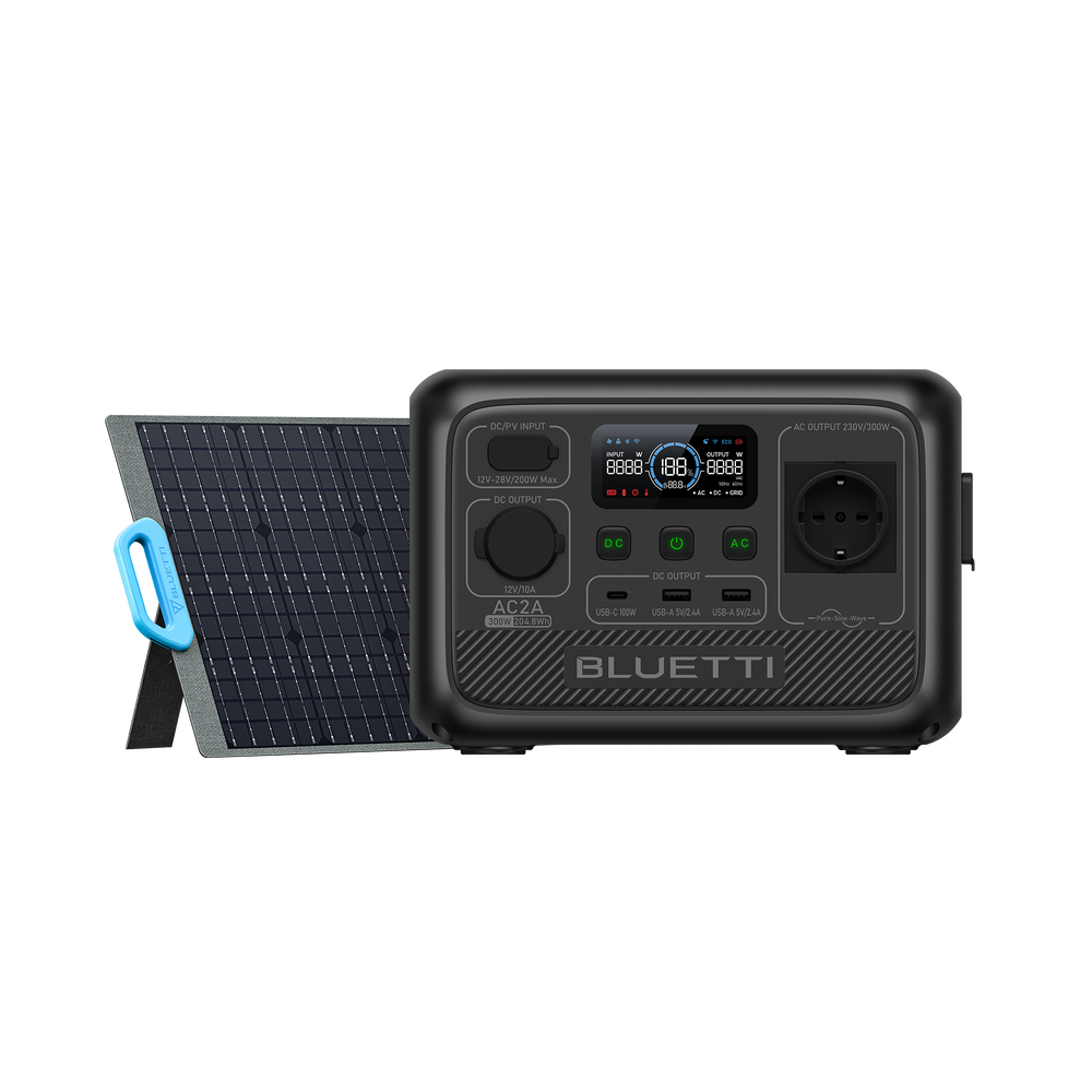 BLUETTI AC2A Estación de energía portátil | 300 W 204 Wh (Amazon)