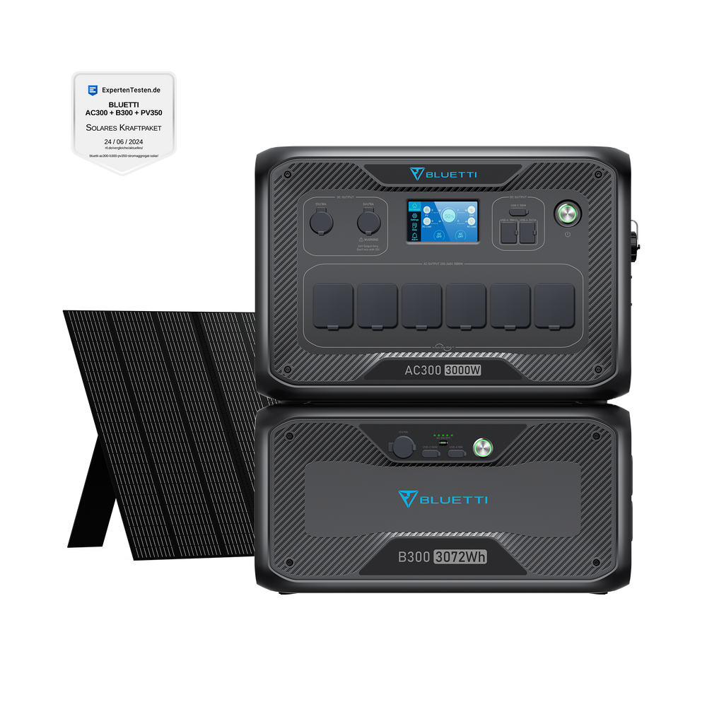 BLUETTI AC300 + B300 + PV350 Generador solar kit
