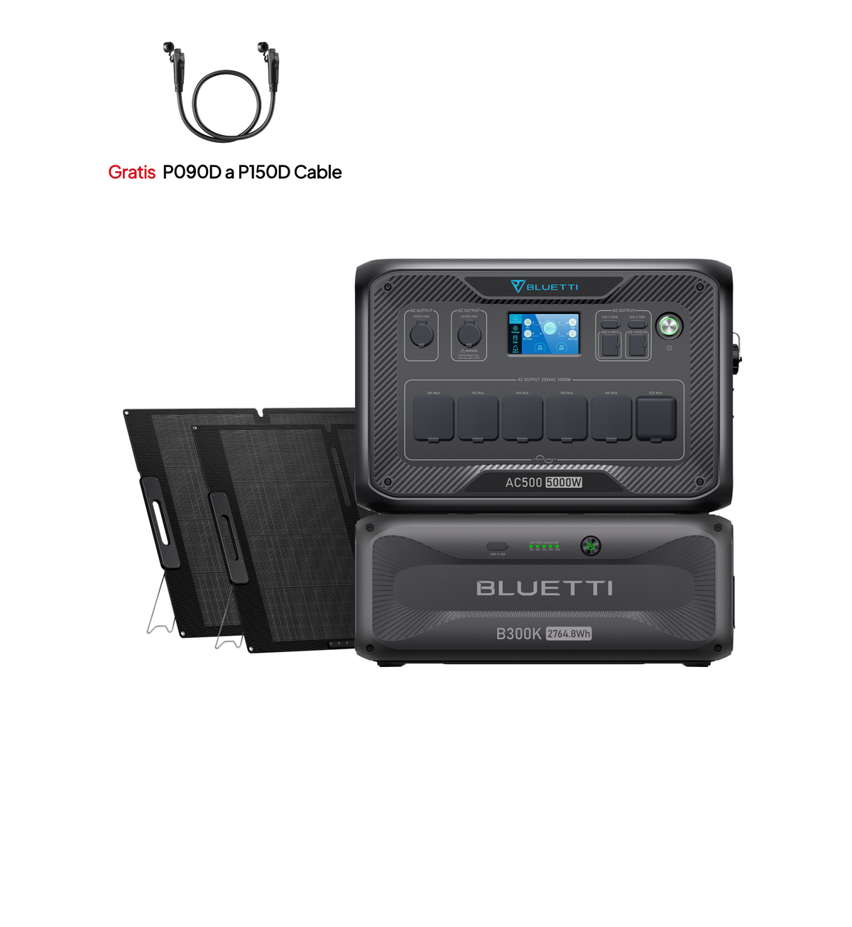 BLUETTI AC500 + B300K Batería doméstica | 3.000 W 2.764,8 Wh