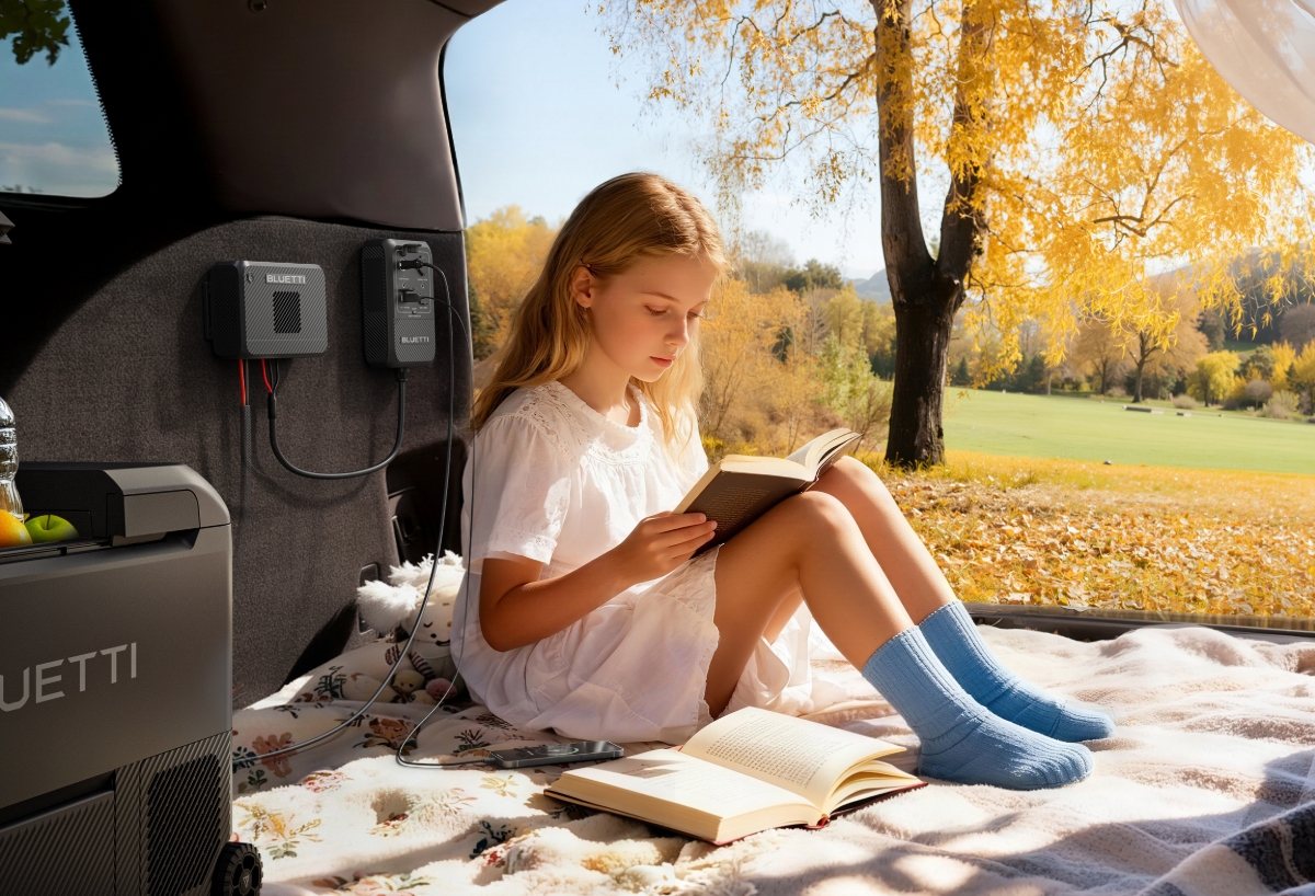 BLUETTI Charger 2 | Cargador DC dual de 1200 W con alternador y energía solar