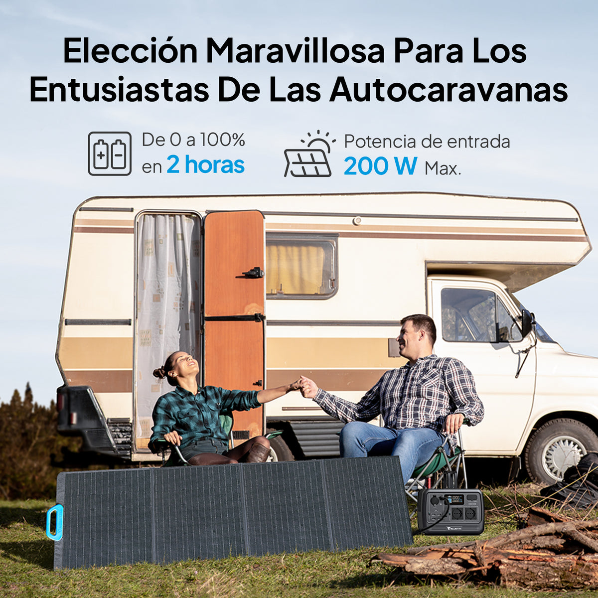 BLUETTI PS54 Estación de energía portátil |700 W  537 Wh