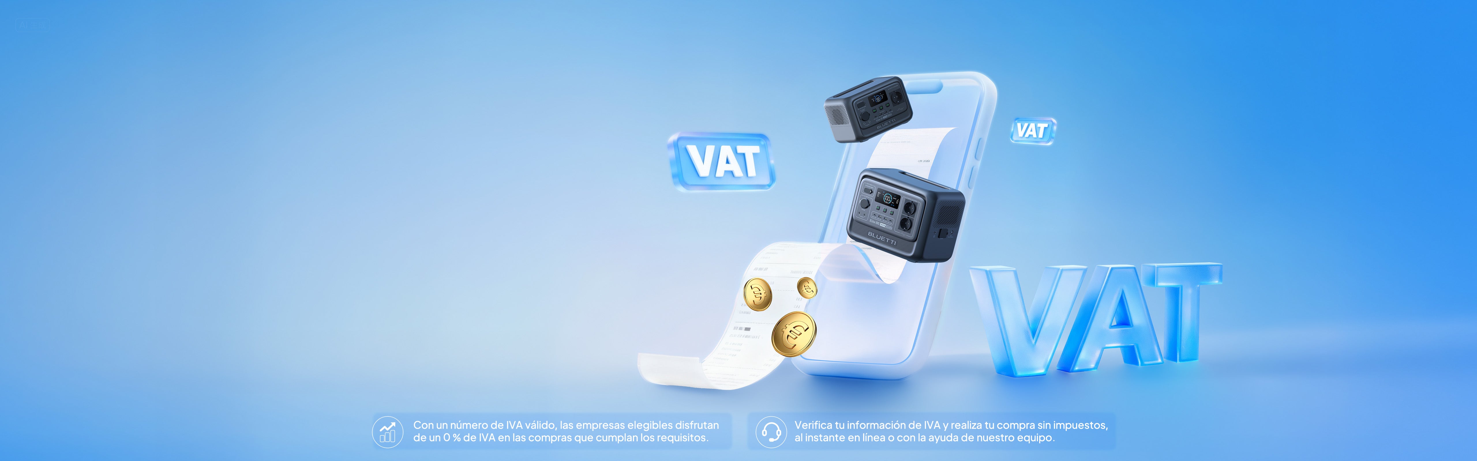 Disfruta de hasta 27 % de IVA <br class="hidden lg:block">
exento para PYMEs*