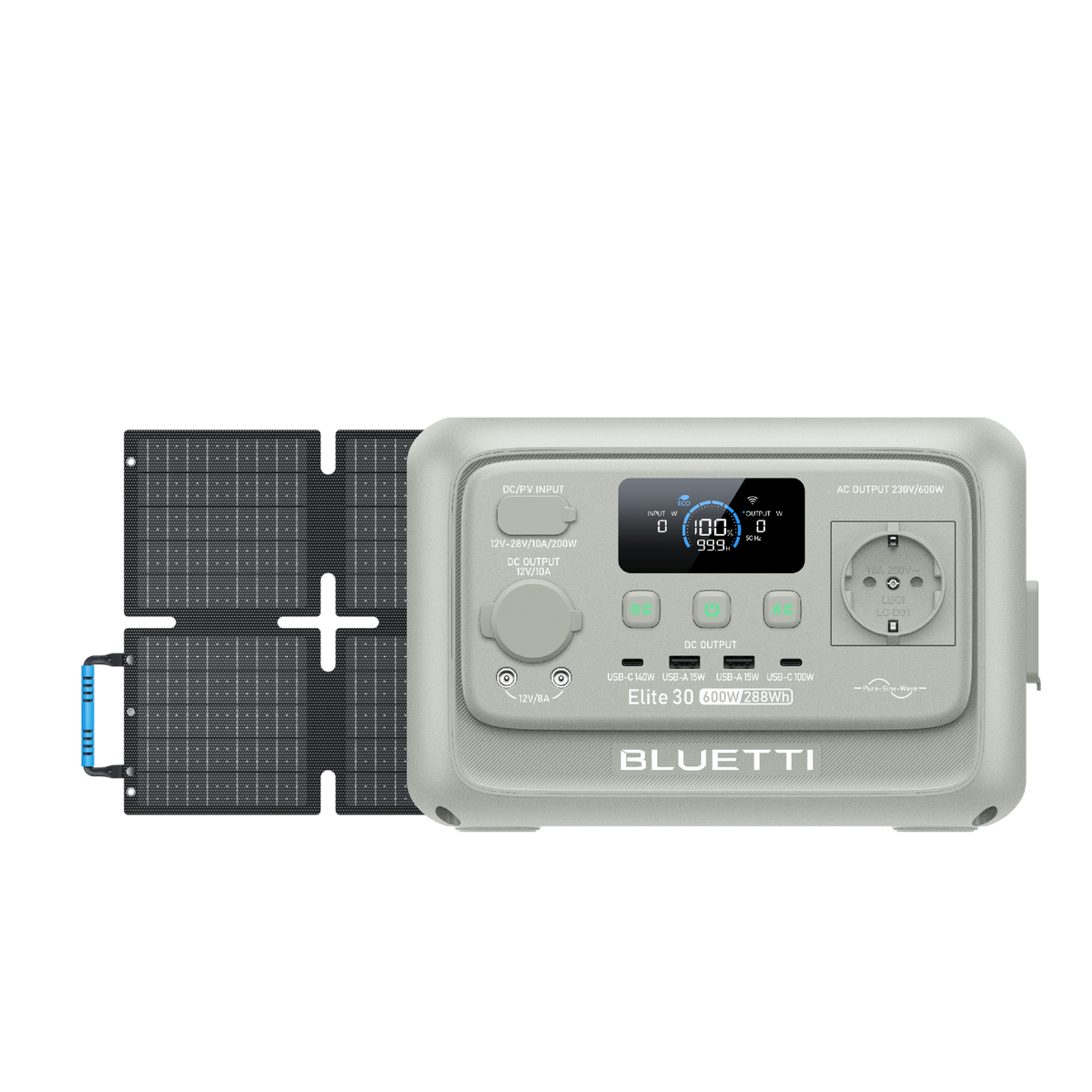 BLUETTI Elite 30 V2 Estación de energía portátil | 600 W 288 Wh