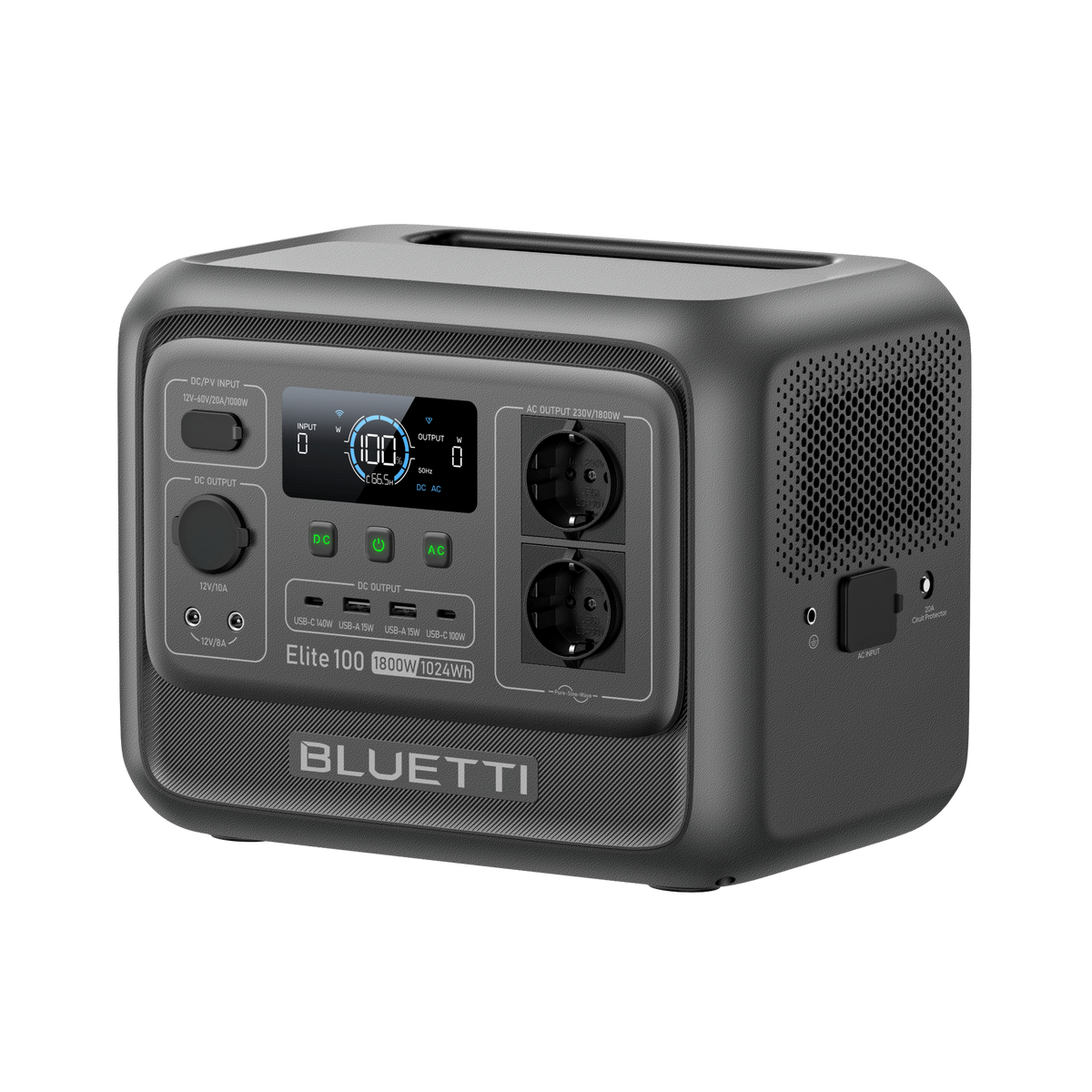 BLUETTI Elite 100 V2 Estación de energía portátil| 1.800W 1.024Wh