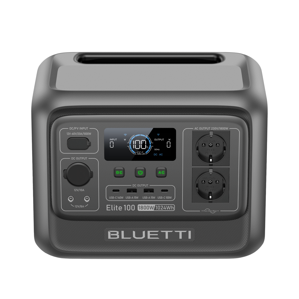 BLUETTI Elite 100 V2 Estación de energía portátil| 1.800W 1.024Wh