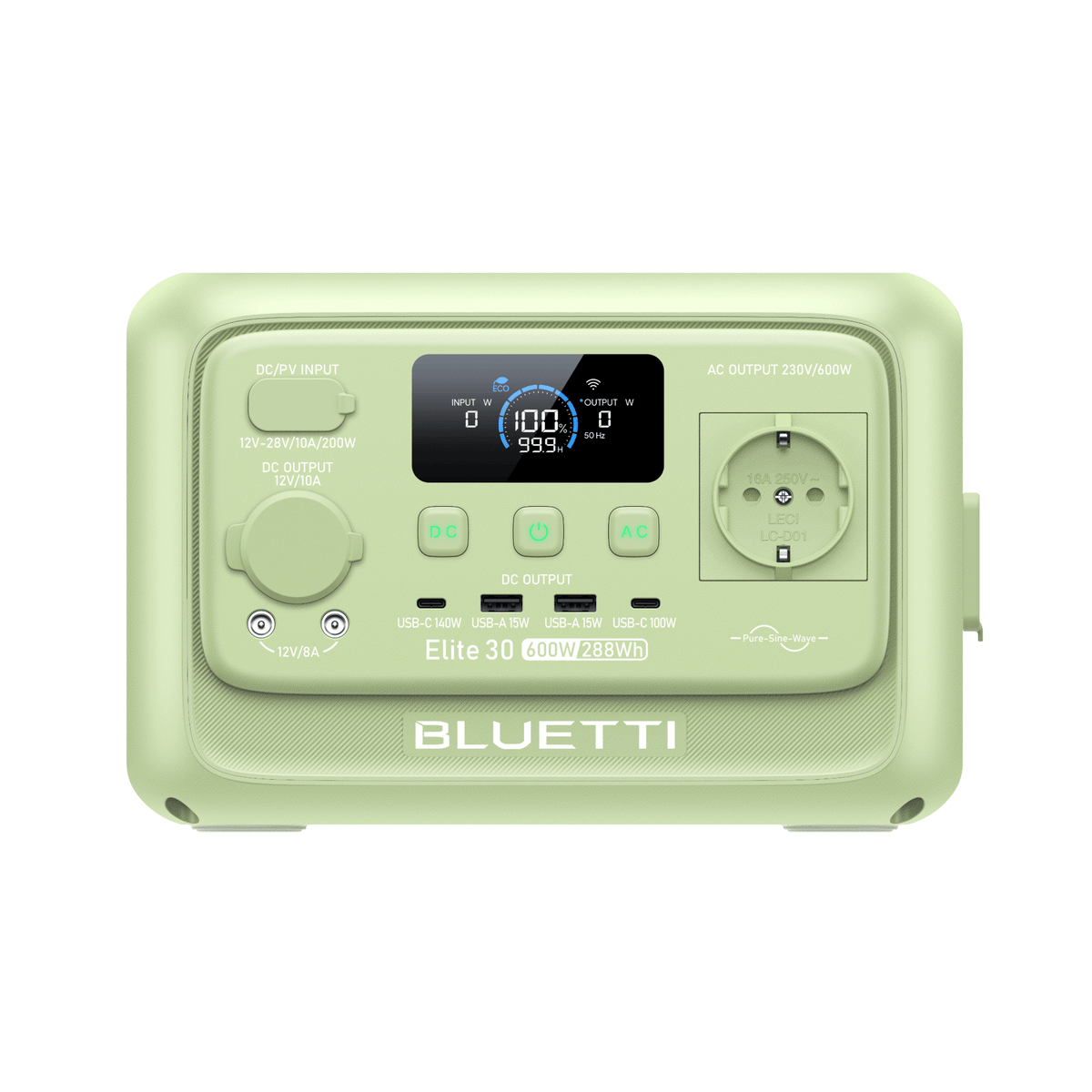 BLUETTI Elite 30 V2 Estación de energía portátil | 600 W 288 Wh
